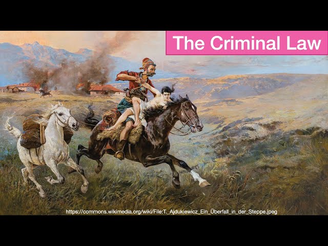 Criminal Law - THE COMMON LAW By Oliver Wendell Holmes, Jr. (Time Codes)