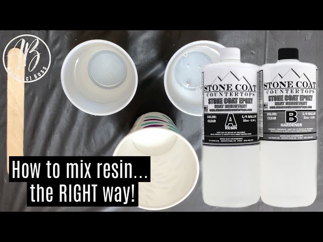 How to mix resin the RIGHT way!