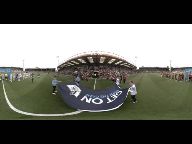 360 | Watch the players come out at AFC Bournemouth v West Bromwich Albion at a unique angle