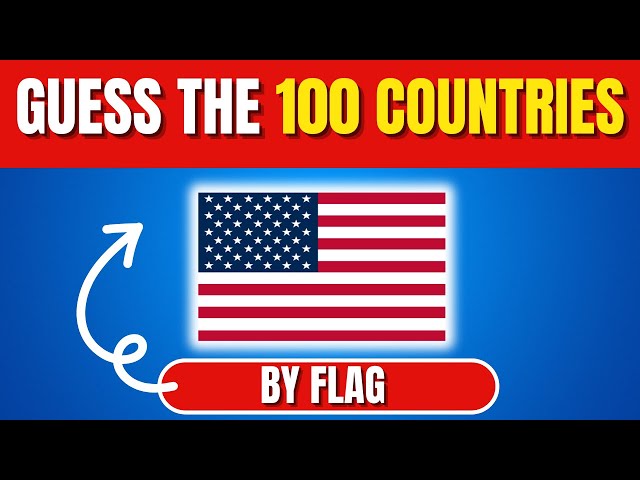 🚩 Guess the 100 Countries by the Flag Quiz 🌎