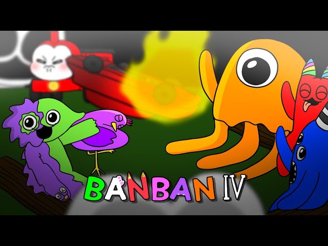 Cute Garten of Banban 4 jumpscare Animation (jester, choo choo charles) - Garten of Banban Animation