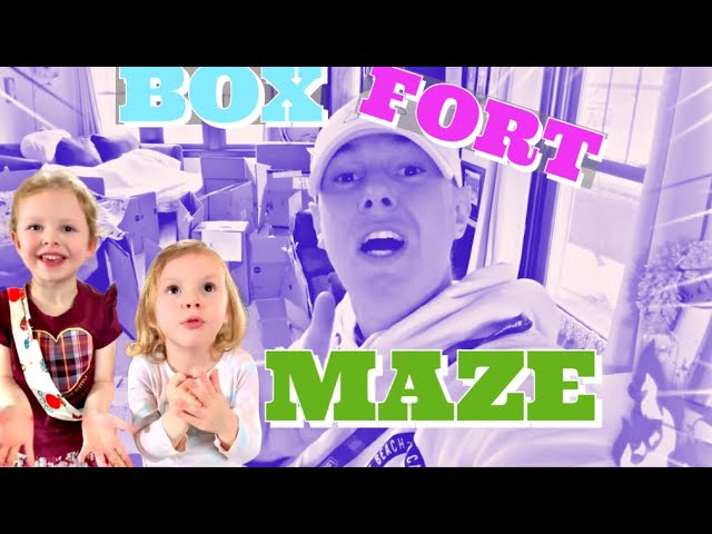 Box Fort Maze Saving Stuffy Toys From Dads Evil Jail