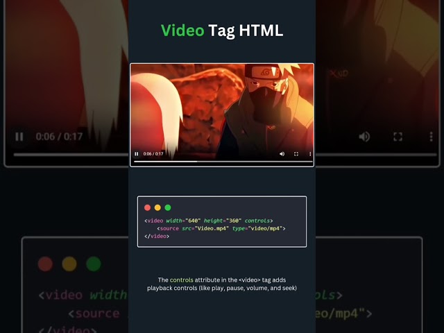 How to add  video in website..#code #programming #shorts #youtubeshorts @TechnicalGuruji @Shorts