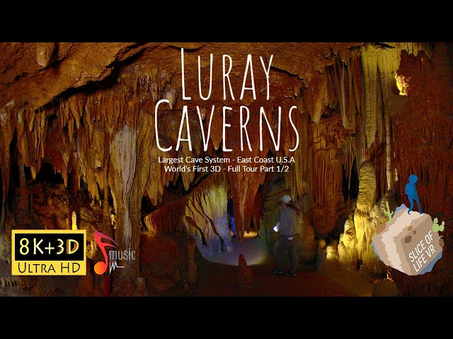 8k 3D World's First Luray Caverns Full Tour in VR180 Part 1/2 (Quest 2, Quest Pro etc.)