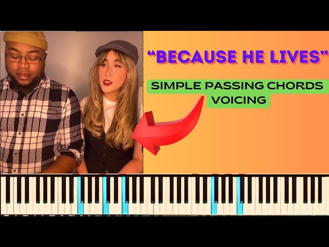 Learn How To Play "BECAUSE HE LIVES" | Great Passing Chords