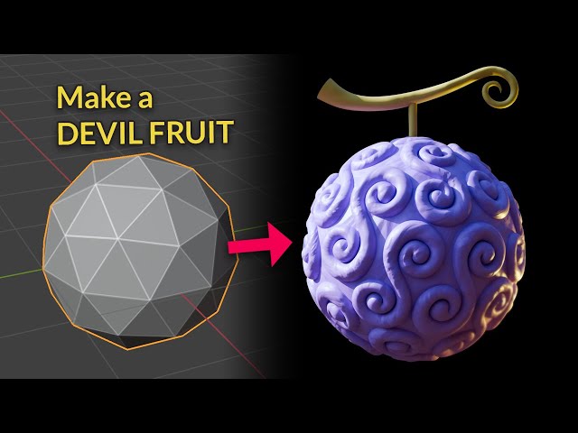 Modeling a Devil Fruit from One Piece - Blender Secrets