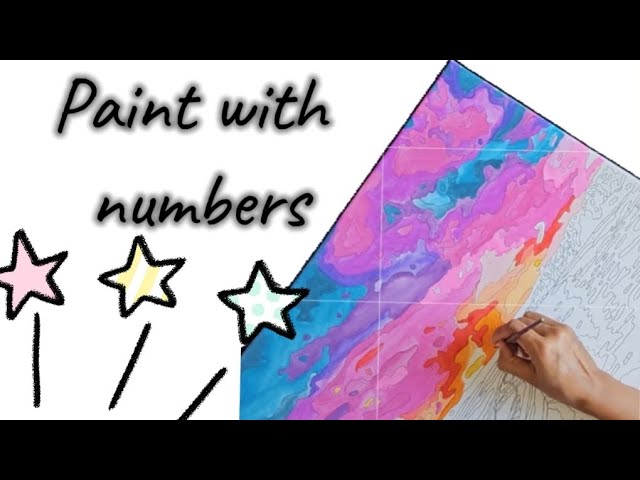 PAINT WITH NUMBERS-PART 1 |EASY PAINT IDEAS#paintwithme #artisticsurvival#paintideas #simplepainting