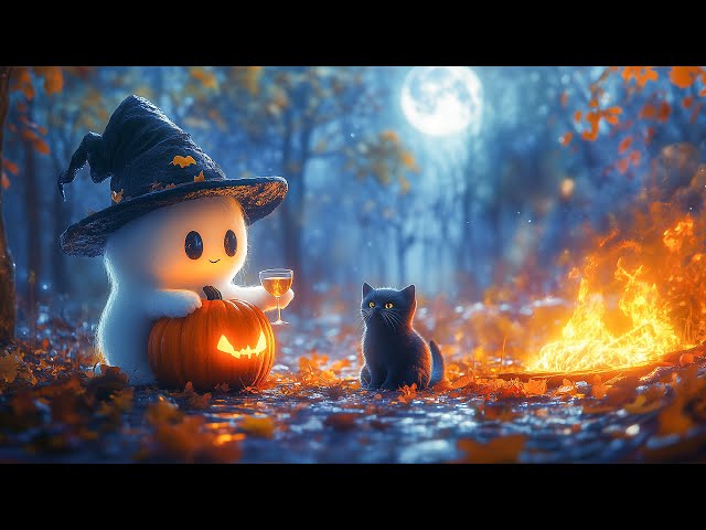 👻 Best Relaxing Halloween Music 🎃Cute Ghost Spooky Halloween Background