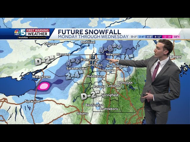 Video: Few inches of mountain snow this week (01-12-25)