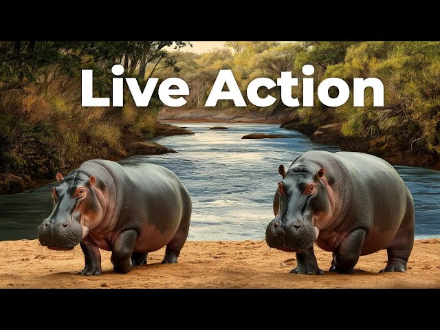 Hippo's in the river at Kruger National Park