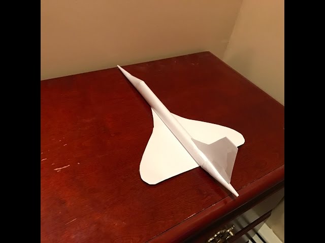 Concorde Paper model tutorial