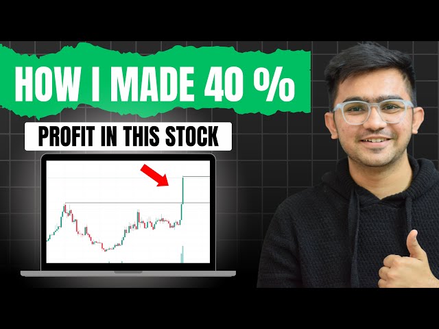 How I Made 40% Profit in One Trade | Stock Buying Strategy, Exit Plan & Tips 🔥📈