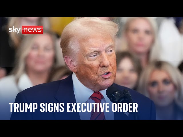 Donald Trump signs executive order banning trans athletes from women's sport