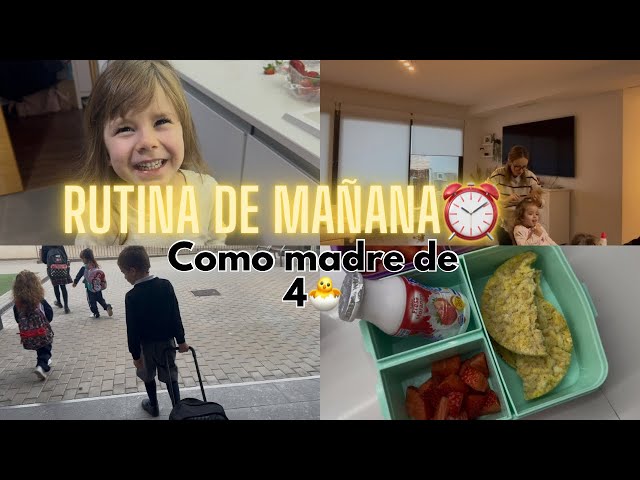 "Mi Rutina de Mañana como Madre de 4 Hijos⏰ Organizando el Día con niños 🧑‍🧑‍🧒‍🧒