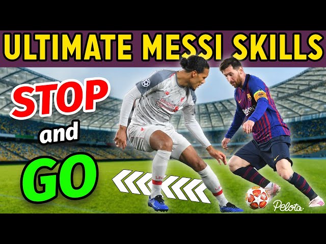 How to Master Messi's Stop & GO Dribble:  Easy Football Skills Tutorial to Level Up Your Game!