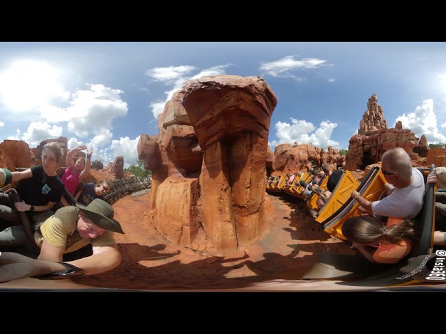 360 Walt Disney Big Thunder Mountain Railway ride Thru