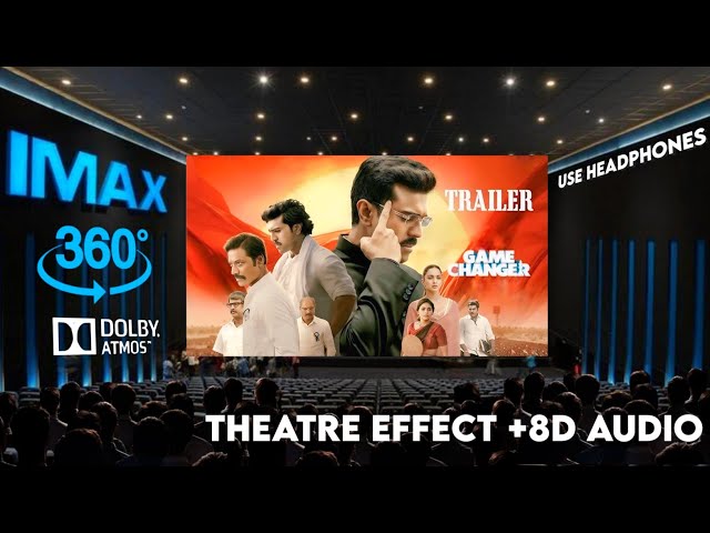 Game Changer Trailer |  Theatre Experience Dolby  Surround  sound   Ram Charan | Kiara Advani