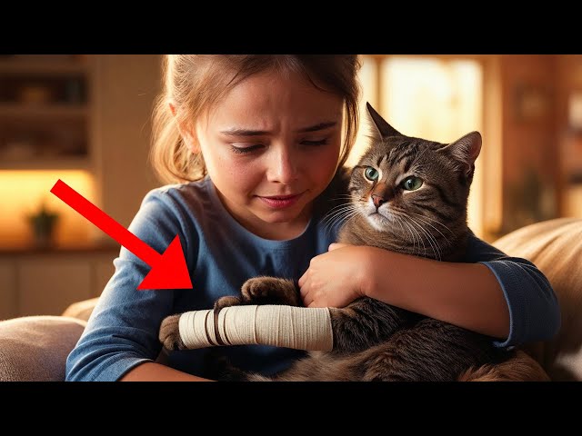 Injured Cat Rescued by Little Girl, What Happens Next Will Leave You in Tears