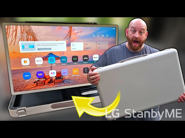 LG StanbyMe GO 27" Full HD Touchscreen TV In a SUITCASE tech camping gadget