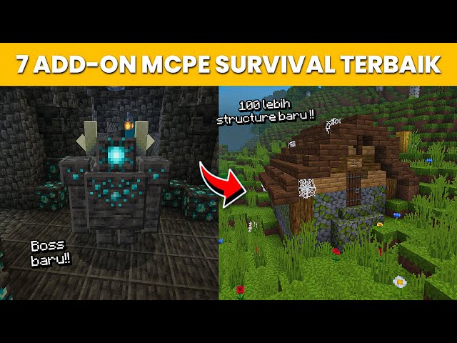 7 ADDON MCPE TERBAIK & BERGUNA UNTUK SURVIVAL MINECRAFT 1.21