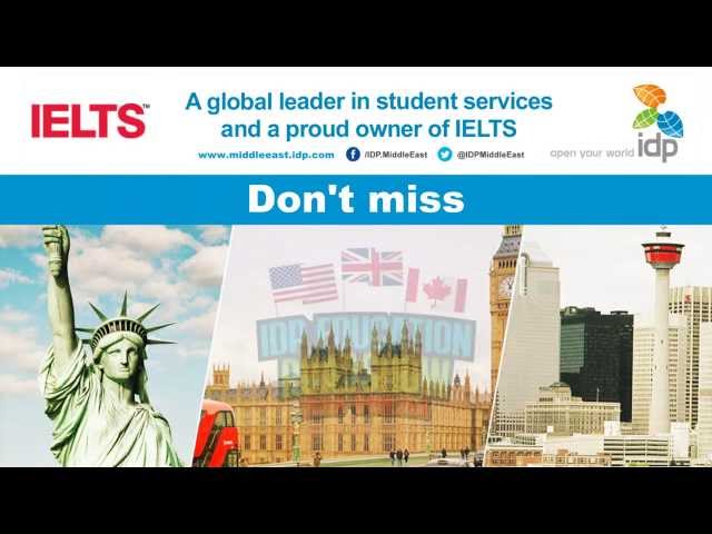 Want to study in UK, US & CA? Join IDP Edu. Roadshow!