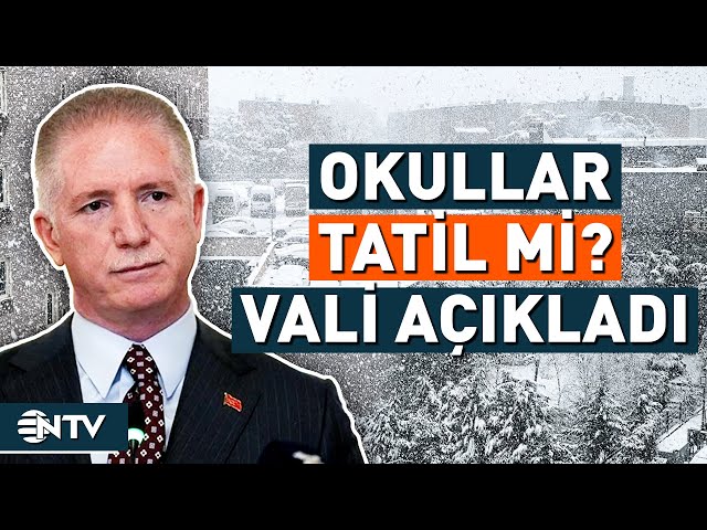 Son Dakika: İstanbul'da Okullar Tatil Mi? Vali Davut Gül Açıkladı | NTV