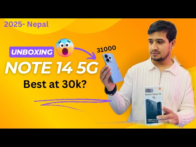 Unboxing Redmi Note 14 5g in Nepali | Note 14 4g or 5g which is better ?