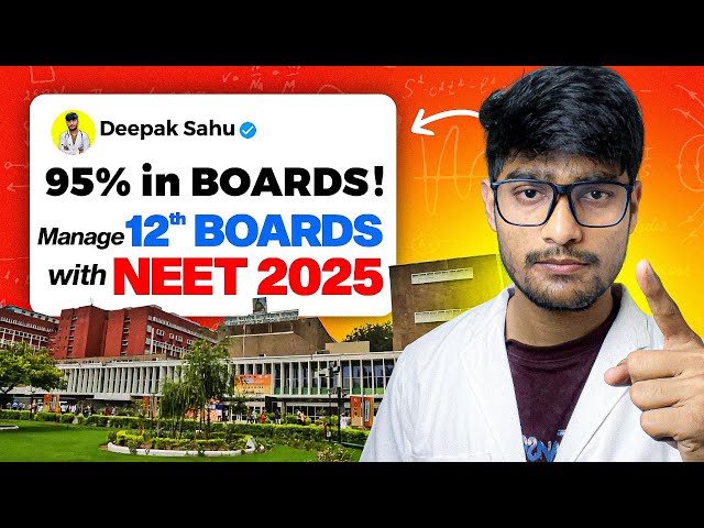 CBSE 12th + NEET 2025 : PERFECT PLANNER to Manage both🔥 11th backlog + Revsion ✅by Deepak AIIMS