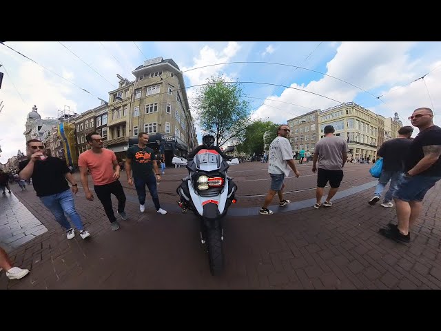 (UNCUT) Daytime City ride.| BMW R1200 GSA REMUS + QUICKSHIFTER (4K) 360° POV VR NO MUSIC Part 2