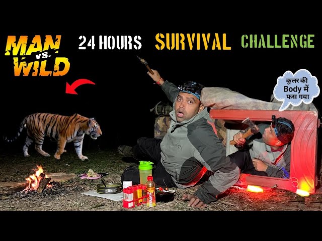 24 Hours Survival Challenge In Jungle Night Camping in forest Jungle Camping Video Camping In India