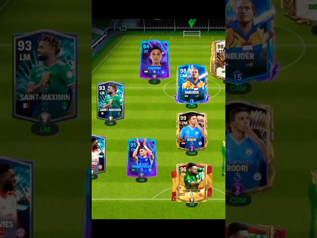 My 96 rated FC team🔥 #fifa #euro2024 #eurocup #football #viral #shorts #short #fcmobile #fifamobile