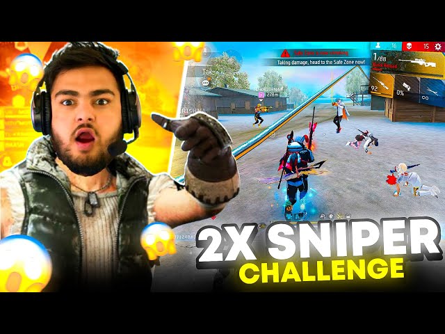 My Sniper Journey Begins❗️Only Sniper Challenge 🥶 Garena Free Fire 🔥