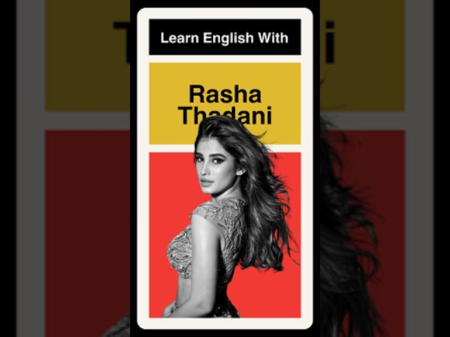 Learn English With Rasha Thadani