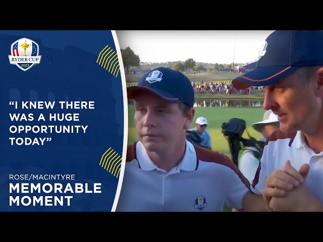 Rose/MacIntyre Interview | 2023 Ryder Cup