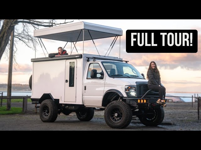 CUSTOM DIY Overland Camper Van: FULL Exterior Tour