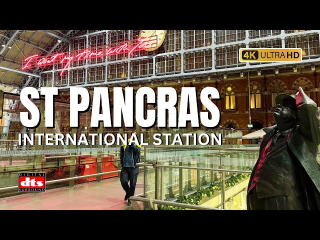 St Pancras International Station London: Home of Eurostar Train 🚆 to Paris, Brussels & Amsterdam!