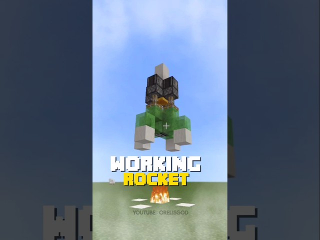 Minecraft Working Rocket (Sigma Boy) #minecraft#shorts