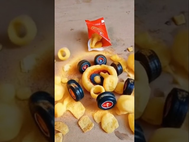 Satisfying With Unboxing And Review Crispy Crunchy Snacks Rocket And Tires Candies 🍬  Transition