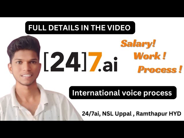 Latest walk-in interviews 24/7ai || International voice process jobs in Hyderabad @gdpjobs