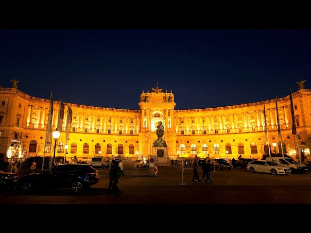 Vienna City Friday Evening Walking Tour - 4K - Binaural Audio - October 2022