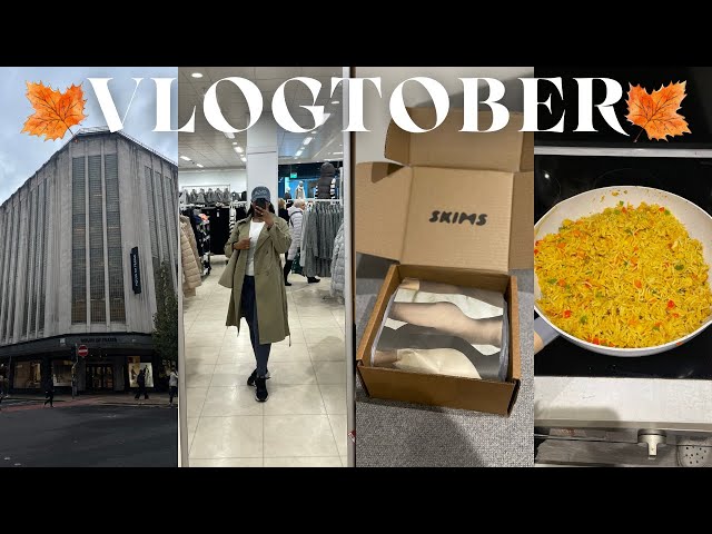 VLOGTOBER 2| I'M GRADUATING WITH A…, got a SKIMS package, the PERFECT COAT, new RECIPE & more