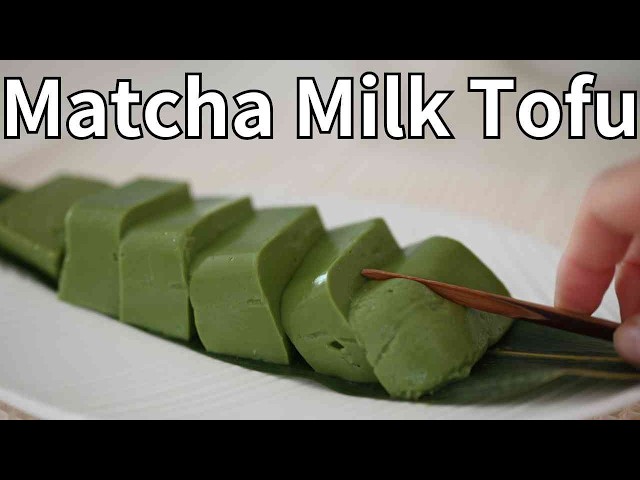 Authentic Matcha Milk Tofu: Japan’s Very Famous One-Pan Dessert Made Easy!