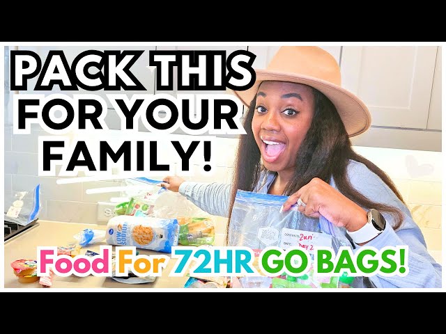 72-Hour Emergency Food Kit for Families| What We Packed  in our GO BAGS for 3 Adults & 2 Kids