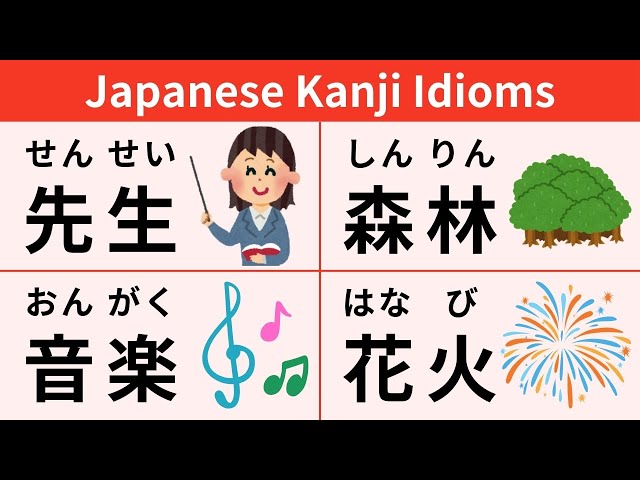 300 Japanese idioms using the 240 kanji characters learned in the lower grades of elementary school