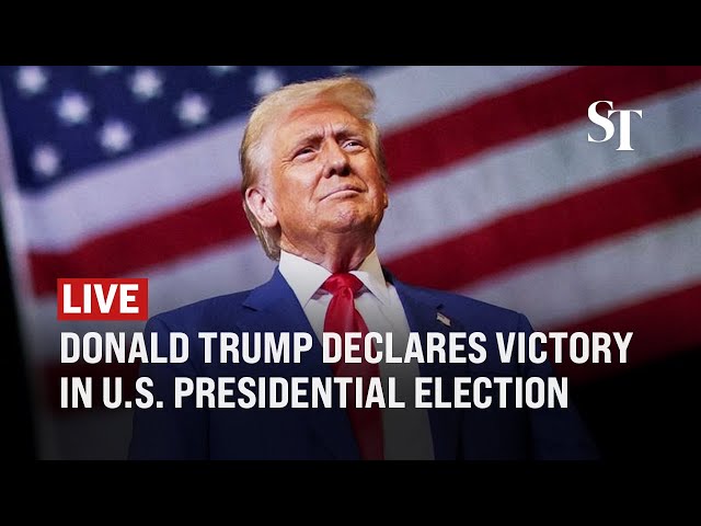 [LIVE] Donald Trump speaks to supporters at campaign watch party | US Presidential Election 2024