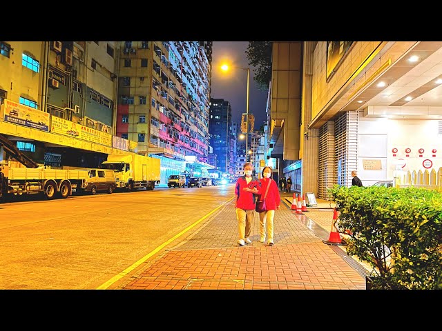 [4k HDR ] Night walk at Hong Kong most famous district - Kowloon || 4k Virtual walk