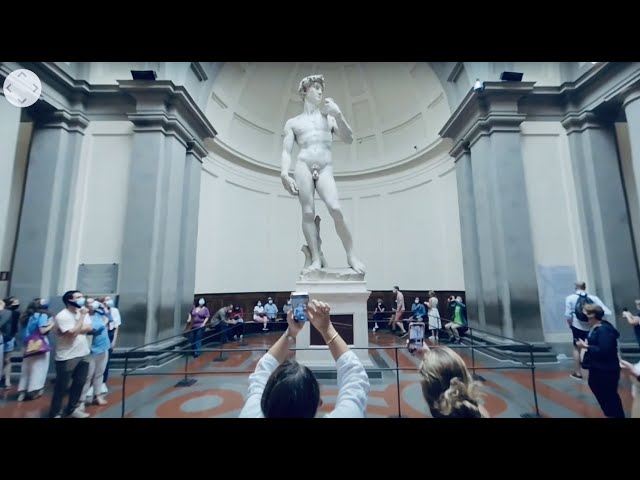 VR 3D Travel Experience: Seeing David by Michelangelo in Florence, Italy for first time (MUST SEE)