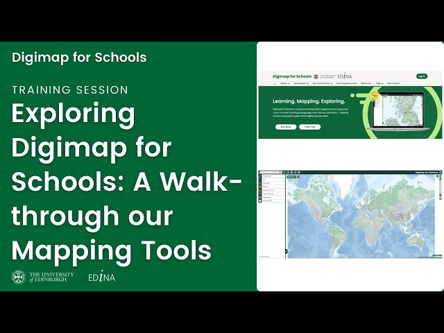 Exploring Digimap for Schools: A Walk-through our Mapping Tools