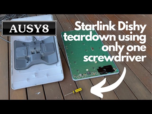 Remove mount from Starlink Dishy using just a screwdriver. #starlink #poe #hack