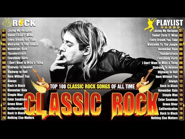 Greatest Classic Rock Hits from the 70s, 80s, 90s🔥🔥Queen, Guns N' Roses, Bon Jovi, ACDC, Pink Floyd,